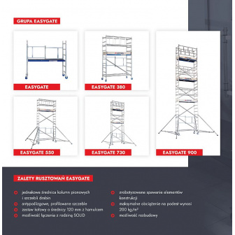 SOLID 4m Aluminum mobile scaffolding LEVVEL 380