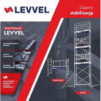 SOLID 7.3m Aluminum mobile scaffolding LEVVEL 730
