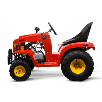 Traktor 110 cc Pół-Automat replika john deere spalinowy dla dziecka + przyczepka
